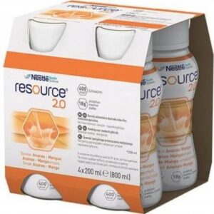 Resource 2.0 4x200ml smak ananas-mango